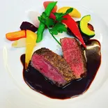 茨城県産常陸牛フィレ肉(A5ランク)ロースト 赤ワインソース（レストラン ラ・セゾン）