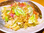 【春風】 キャベツとベーコンの焼飯（餃子工房 ちびすけ 東心斎橋店）