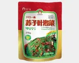 【三口一品】えごまの葉キムチ215g（三口一品キムチ専門店 板橋店）
