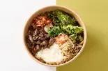 【ヘルシー】牛ハラミとろろの玄米ビビンバ Beef Harami Tororo Bibimbap（玄米ビビンバ 韓美菜(ハンヤチェ) 名古屋店）