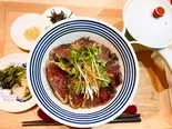 かつおのタタキなだし茶漬け(雅なだし)