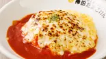 トマト＆炙りチーズオム Tomato Grilled Cheese Omelet Rice（ふわとろオムライスの店 千日前たまごけん）