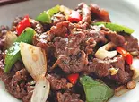 牛肉のオイスターソース炒め(東北餃子楼)