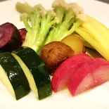 ハーフサイズ 季節の温野菜(たまご揚げサンドのお店)