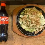 【豚玉】お好み焼き+コーラセット（Bar乙女茶屋）