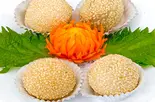 ゴマ団子(芝麻球3個)（四季香上野店）