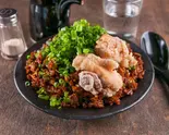 黒炒飯 大盛  (唐揚げ2個)Black Fried Rice (Extra Portion)（藤沢の黒炒飯）