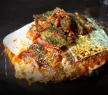 お好み焼きそば肉玉そば キムチーズ（広島お好み焼き 来んさいや Hiroshima Okonomiyaki Kinsaiya）