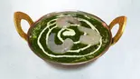 プラウンパラクカレー (Prawn Palak Curry)（インドネパールレストランタージマハル(新大阪)）