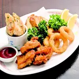 揚げ物盛り合わせ(4種)(四季旬彩 料理人が魅せる神田和食店 桃源郷)