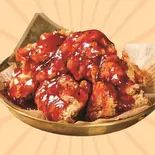 ヤンニョムチキン(骨なし)（小馋猫烤肉拌饭(シャオチャンマオビビンバ)）