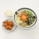 まぜそばセットA(まぜそばと唐揚げと追い飯)（油そば・まぜそばロマン 淡路店）