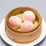 桃まん3個 Peach Bun (3 Pieces)（中国料理 品珍酒家 大和店）