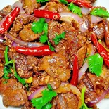 ラム肉のクミン炒め(孜然羊肉配米饭)（正宗中国味·羊大厨）