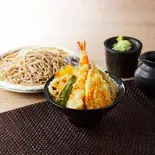 天丼ミニそばセット（蕎麦と天ぷら 山わさび 北8条店）