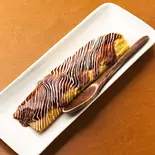 ふわふわ玉子のエビしそ巻き（鉄板焼き＆お好み焼き どーなが）