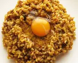 ドライカレー 玉子のせ（肉ドコロ せい吾）