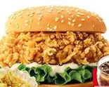クリスピーチキンバーガーポップコーンチキンドリンクセット（日進斗金フライドチキン）