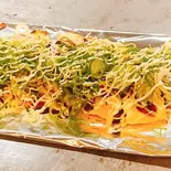 牛すじねぎ平焼き(広島お好み焼き かじ多)