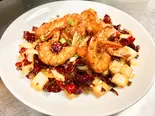 エビの唐辛子炒め（中国家常菜 祥龍房）