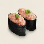 ねぎまぐろ軍艦（回転寿司みさき イセザキモール店）
