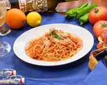 ローマの郷土料理！アマトリチャーナ～生パスタ タリアテッレ～ Traditional Romanian Cuisine！ Amatriciana（大衆イタリア食堂アレグロ塚口本店）