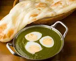 サグ エッグカレー Saag Egg Curry（インド・アジアン料理 ナラン2号店）