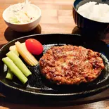 牛タンハンバーグ ライスセット（牛タンハンバーグレストラン FAR）