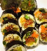 メブルキンパ(辛プルコギキンパ)Spicy Bulgogi Kimbap（Mr.チキン 戸田店）