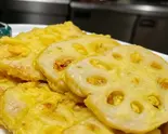 エビ入りレンコン挟み揚げ/鲜虾炸藕盒（禧秀全）