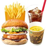 【ディナーセット】月見えびバーガー Tsukimi Cheeseburger with Egg Dinner Set(ゼッテリア ZETTERIA アリコベール上尾店)