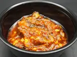 牛タンラー油 カップサイズ Beef tongue chili oil cup size（肉めし 八）