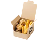 チキン唐揚げ＆フライドポテト「Fried Chicken ＆ French Fries」（ポーたま 博多マルイ店 【沖縄発ポーク卵おにぎり専門店】）