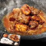 【辛】特撰3種弁当(牛ホルモン・牛中落ちカルビ・牛バラ)（絶品ホルモン 恵比寿 博多店）