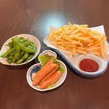 枝豆・ウィンナー・フライドポテトセット（とり丼あぶチキ）