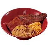 牛すき特盛うな丼 Beef Sukiyaki ＆ Teriyaki Eel  (2 pcs) Rice Box（なか卯 横浜六ツ川店）