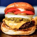 ホットトマトチーズバーガー(フレンチフライ付き)（CIRCUS by BURGER’S BASE）