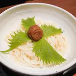 冷やし梅じそうどん(味処 あずま)