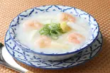 海老とイカの海鮮中華粥（おかゆ 煮え花 船橋店）