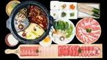 薬膳火鍋和牛肩バラコース(2人分量)（薬膳しゃぶしゃぶ 小尾羊 銀座店）