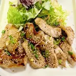 豚トロステーキ定食 塩味(旭 居酒屋)