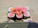 ねぎとろ納豆巻(まかない海鮮丼とアテ巻寿司わいず)