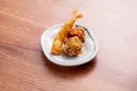 ◆鶏唐＆エビフライ（宮本むなし 地下鉄東三国駅前店）