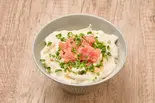 ビタミン摂取!「明太叩きのねばとろ丼」(健康志向のねばとろ日和 本八幡店)