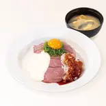 松屋オリジナルソースローストビーフダブル(味噌汁付)（松屋 天神店）