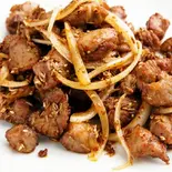 ラムのクミン味炒め（中国飯店 福龍門）