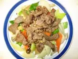 牛肉の四川風辛味炒め（客来香）