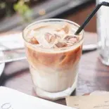 アイスカフェラテIced cafe Latte(BurgerMania広尾店)
