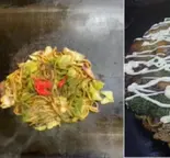 豚玉+ぶた焼きそば（お好み焼きフジ）