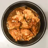 からあげカレー丼大盛 ご飯大盛、ルー大盛(たこ焼 えんたこ)